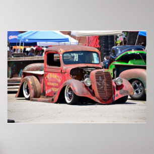 Rat Rod pick up truck Poster
