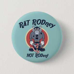 Rat Rodney 6 Cm Round Badge
