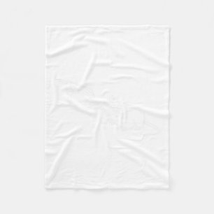 Rat Scary Skeleton Hand Boop Spooky Halloween  Fleece Blanket