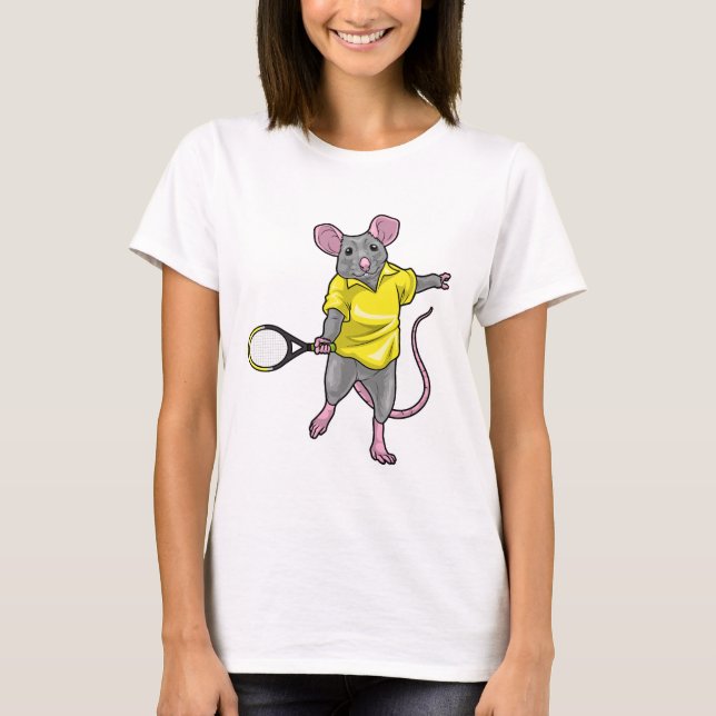 Rat Tennis Tennis racket T-Shirt (Front)
