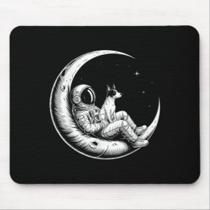 Rat Terrier Astronaut Galaxy Moon Dog Lovers Mouse Pad