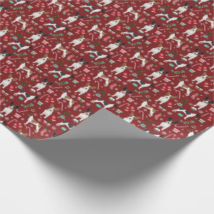 Rat Terrier Christmas gift wrapping paper