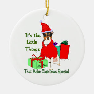 Rat Terrier Christmas Gifts Ornament