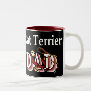 Rat Terrier Dad Gifts Two-Tone Coffee Mug