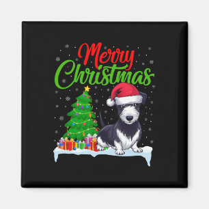 Rat Terrier Dog Christmas Tree Lights Funny Xmas D Magnet