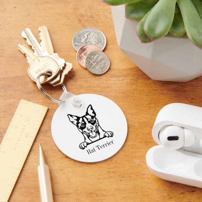Rat Terrier dog  Key Ring (Desk)