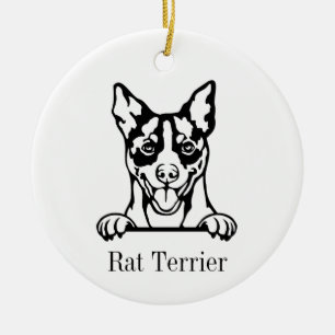 Rat Terrier dog ornament