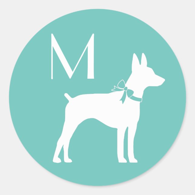 Rat Terrier Dog Puppy Classic Round Sticker (Front)