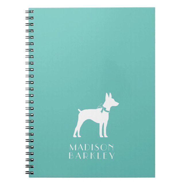 Rat Terrier Dog Puppy Notebook (Front)