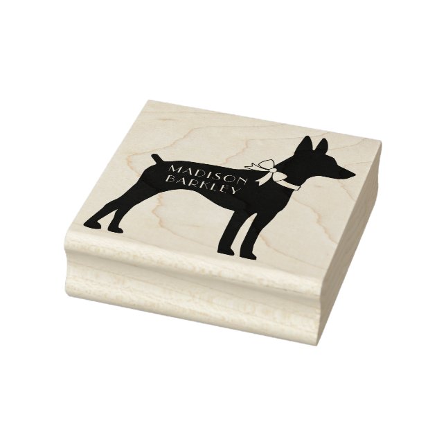 Rat Terrier Dog Puppy Rubber Stamp (Stamp)