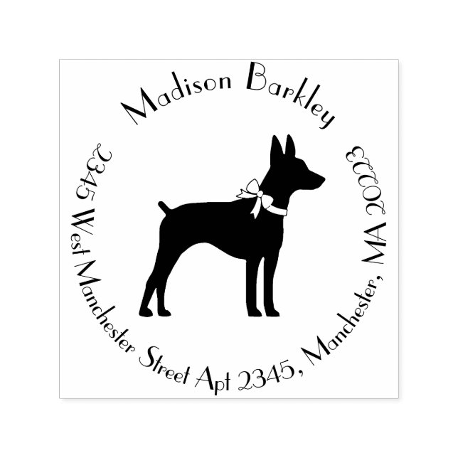 Rat Terrier Dog Puppy Self-inking Stamp (Design)