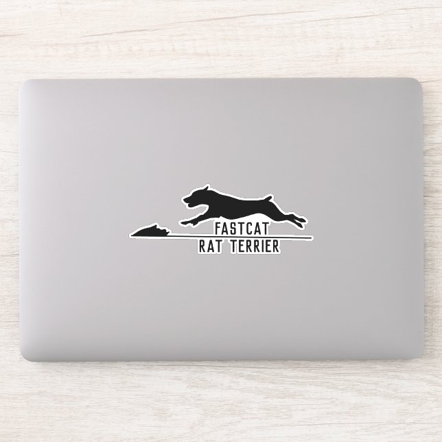 Rat terrier fastcat lure coursing sticker (Computer)