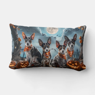 Rat Terrier Halloween Spooky  Lumbar Cushion