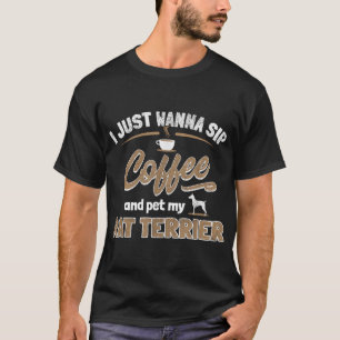 Rat Terrier Lover - Dog And Coffee Enthusiast Gift T-Shirt