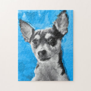 Rat Terrier, Modern Art, Jigsaw Puzzle