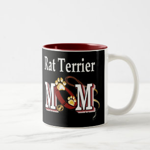 Rat Terrier MOM Gifts Two-Tone Coffee Mug