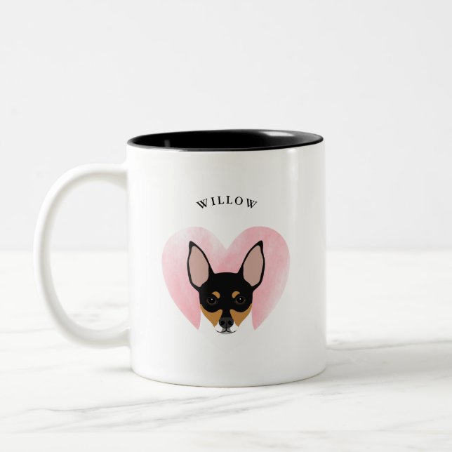 Rat Terrier Mugs (Left)