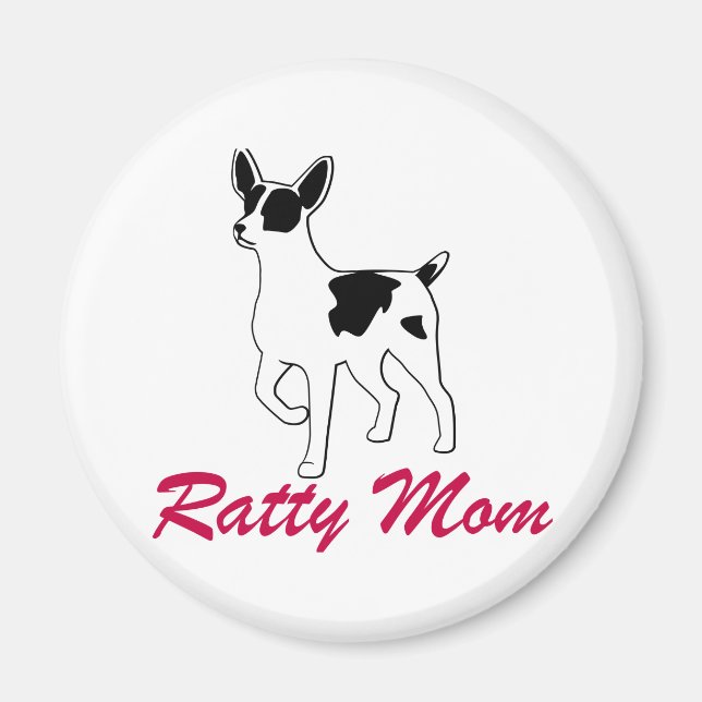 Rat Terrier Mum Magnet (Front)
