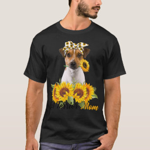 Rat Terrier Mum Sunflower Summer Mama Women  T-Shirt