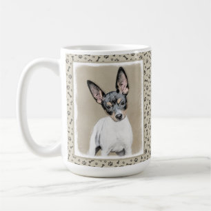 Rat Terrier Painting - Cute Original Dog Art Coffee Mug