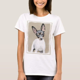Rat Terrier Painting - Cute Original Dog Art T-Shirt