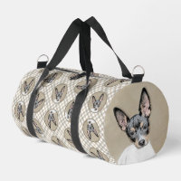 Rat Terrier Painting Tri Colour Original Dog Art
