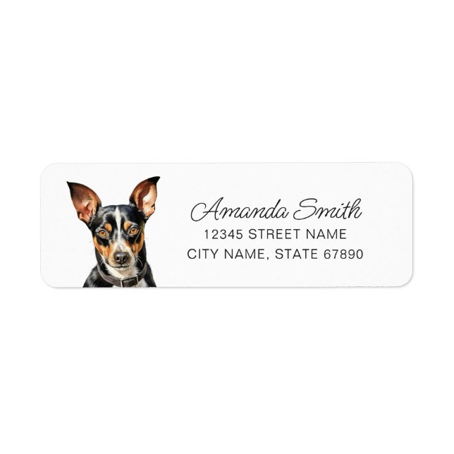 Rat Terrier Return Address Labels (Front)