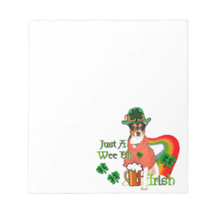 Rat Terrier St Patricks Notepad