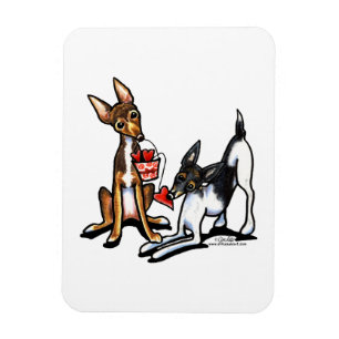 Rat Terrier Sweethearts Magnet