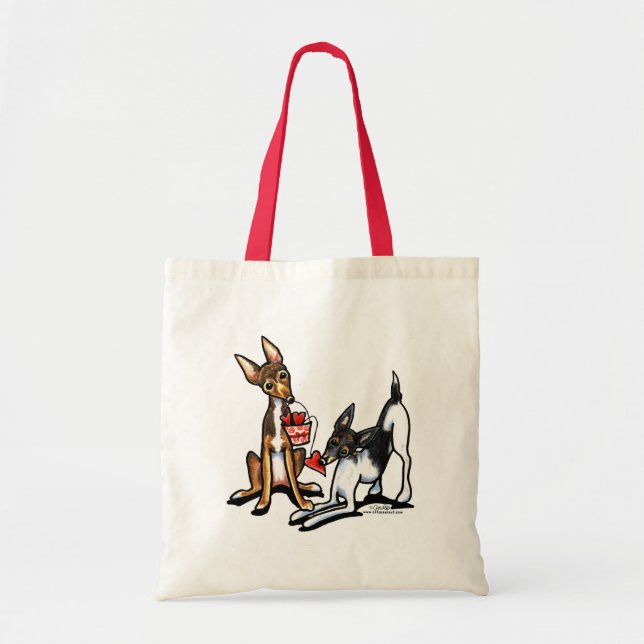 Rat Terrier Sweethearts Tote Bag (Front)
