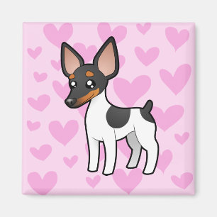 Rat Terrier / Toy Fox Terrier Love Magnet