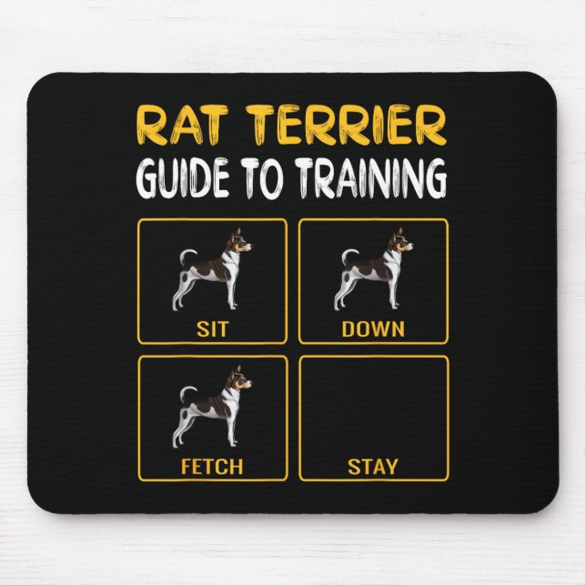 Rat Terriers Owner Gift Dog Themed Mouse Pad (Front)
