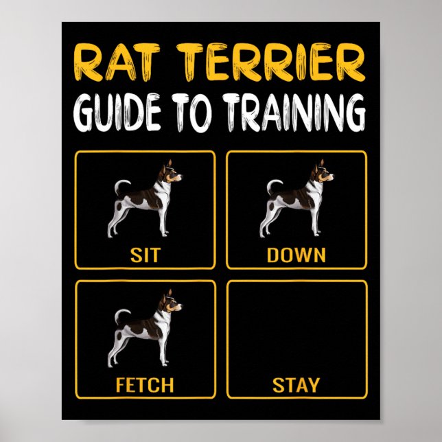 Rat Terriers Owner Gift Dog Themed Poster (Front)