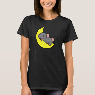 Rat Tired Nap All Day Sleep All Night Cute Rat T-Shirt