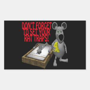 Rat Traps Rectangular Sticker