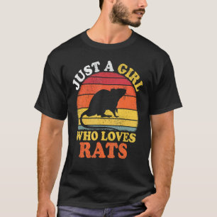 Rat Vintage Just A Girl Who Loves Rats T-Shirt
