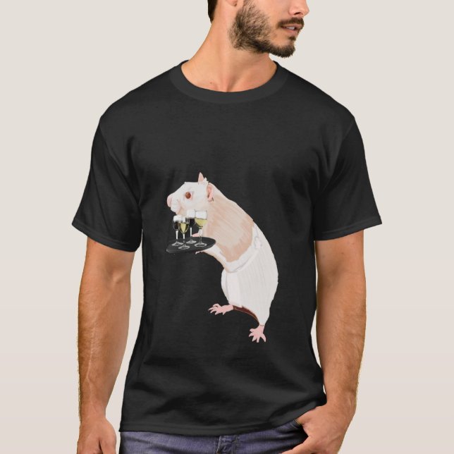 Rat Waiter surreal T-Shirt (Front)