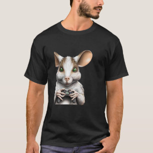 Rat with game controller gamer mouse T-Shirt