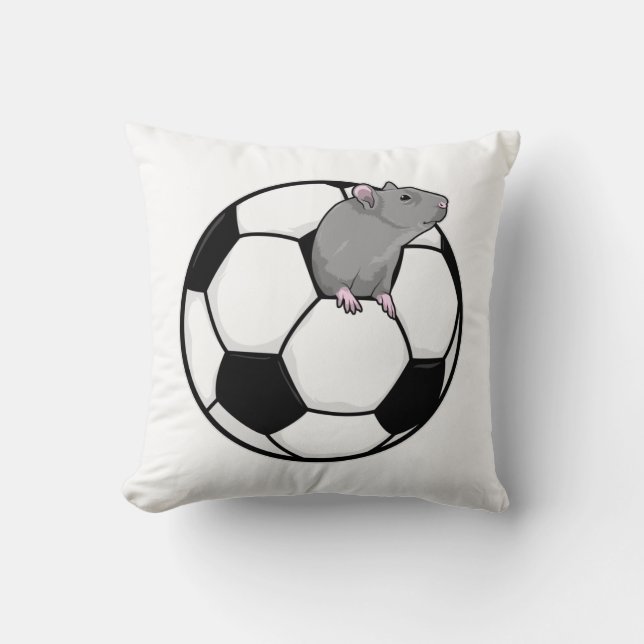 Rat with Soccer ball Cushion (Front)
