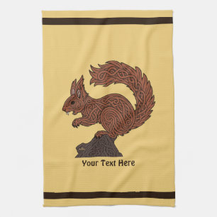 Ratatöskr, Norse/Viking Squirrel Tea Towel