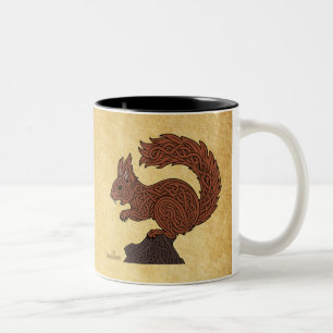 Ratatöskr, Norse/Viking Squirrel Two-Tone Coffee Mug
