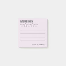 Rate and Review (for events, business) pastel