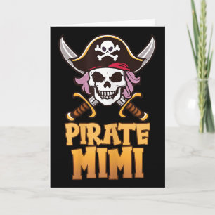 Rate Mimi Funny Captain Matching Grandma Halloween Card