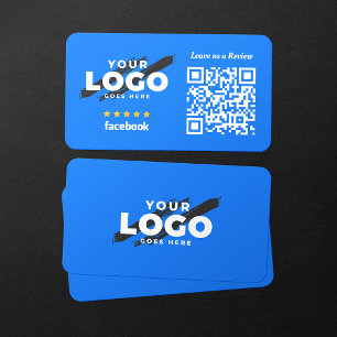 Rate My Business Facebook Reviews 5 Star QR Code Card