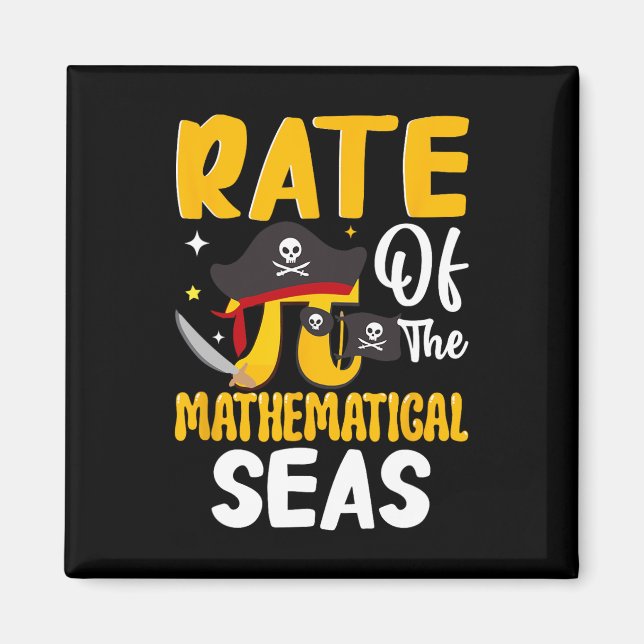 Rate Of The Mathematical Seas - Pi Symbol Math 3.1 Magnet (Front)