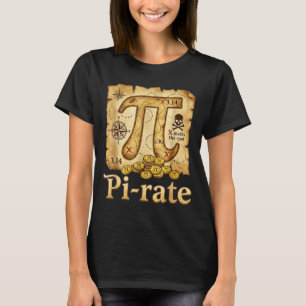 Rate pirate day 314 math math pie pun men boys T-Shirt