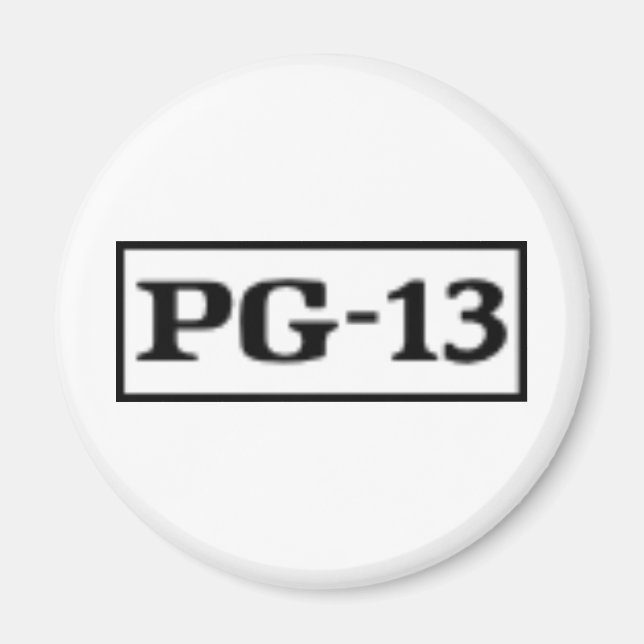 Rated PG-13, Rating System Magnet (Front)