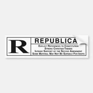 Rated R Bumper Sticker