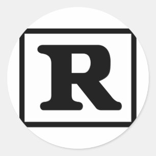 Rated R Classic Round Sticker