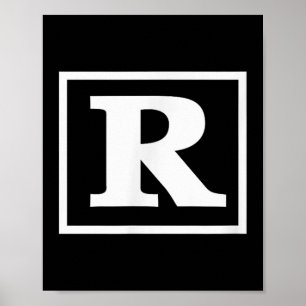 Rated R _ Funny Motion Picture For Movie Lovers Mo Poster